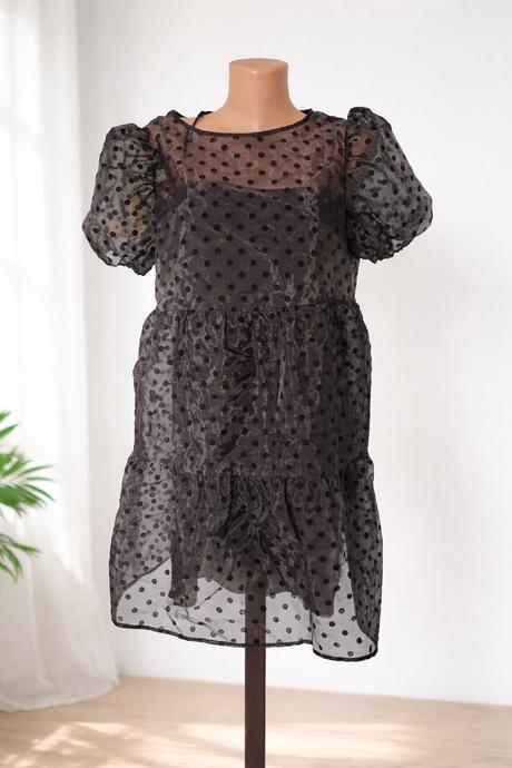 Šaty nariasene, h&m,m