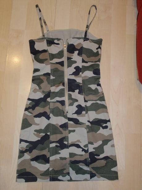Maskáčové šaty, h&m,xs