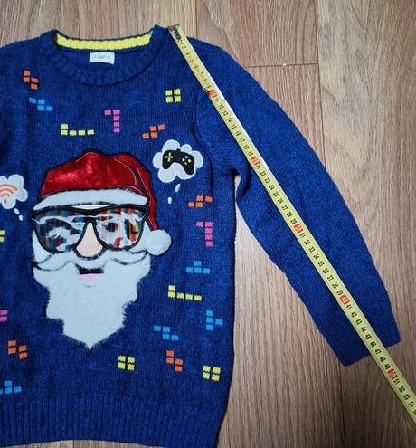 Vianočný sveter/pulóver 7-8 rokov, f&f,128