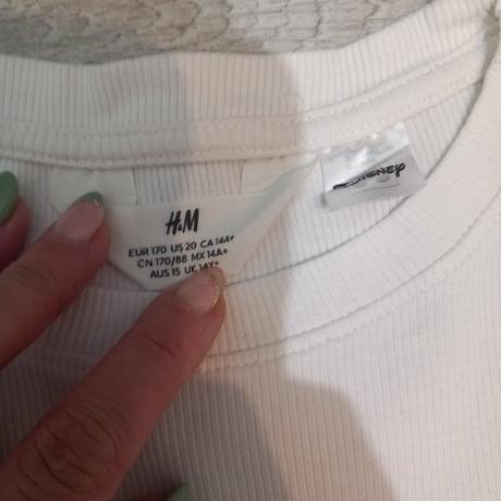 Crop tričko stitch, h&m,164