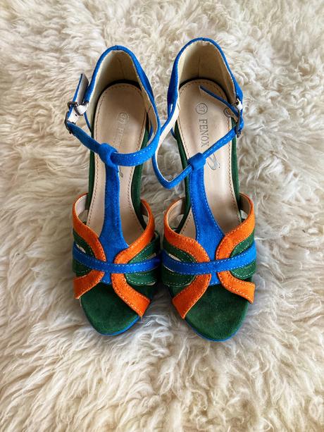 Dámske semišové topánky na platforme, 37