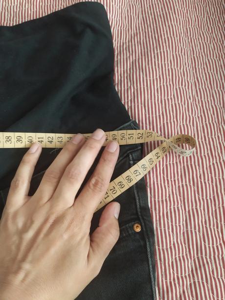 Čierne tehotenské rifle xl, h&m,xl