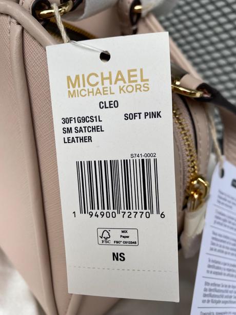 Bledoruzova kožená michael kors, michael kors