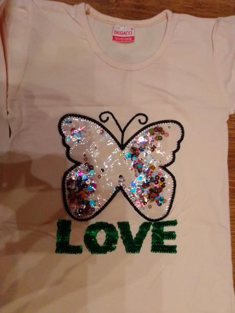 Tričko s flitrami, 122