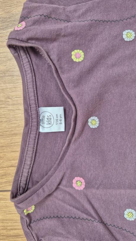 Set leginy+tricko s krat.rukavom s kvetinkami, pepco,110