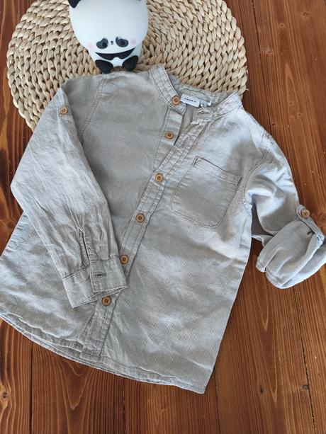 Pásikavá lanová košela name it 110-116, name it,110