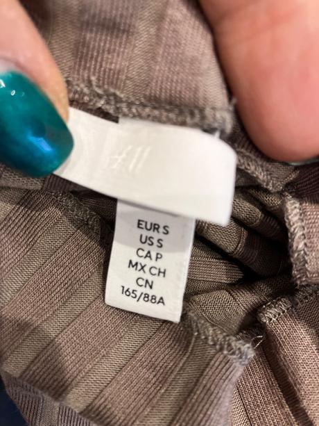 Dámske rebrované tričko h&m (s), h&m,s