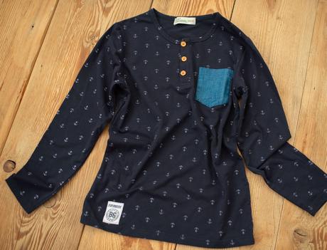 Tmavomodré tričko s kotvičkami, everrest, 11/12 ro, 152