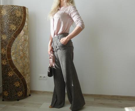 Nohavice pružné zrnitá látka 34, orsay,34