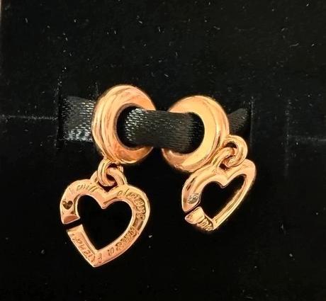 Pandora pozlátená korálka spojené srdcia sestier-n, pandora