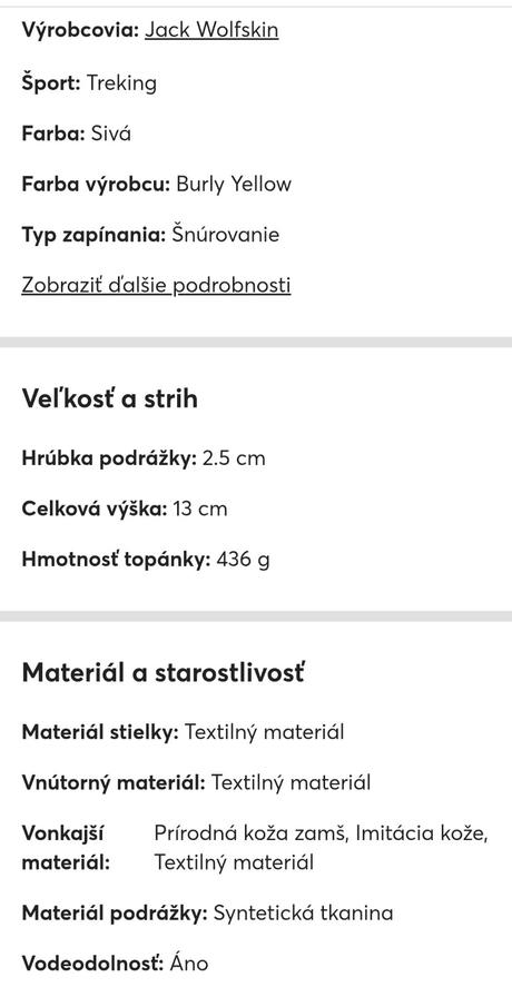 Turistické topánky jack wolfskin, texapore,37