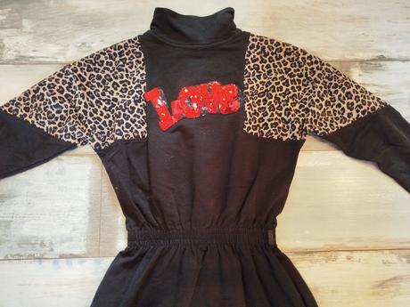 Teplákové šaty s taštičkou 152/158, 152