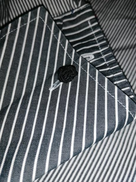 Košeľová blúzka s nášivkami, m