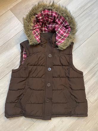 Teplá vesta s kožušinkou, aeropostale,xxl