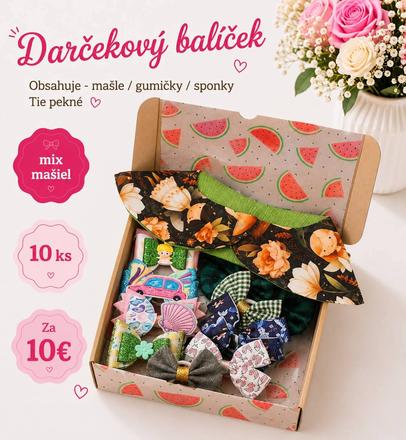 Darcekový baliček mašiel do vlasov 10ks, 