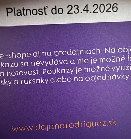 Dajana rodriquez poukážka, dajana rodriguez