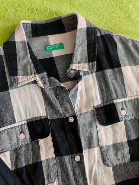 Málo nosená košeľa benetton, super stav, benetton,152