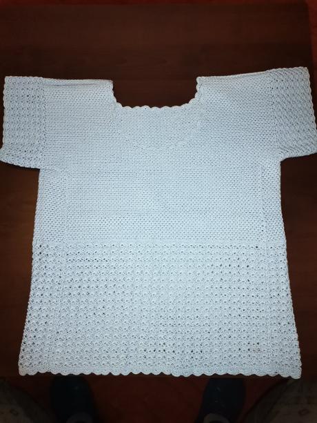 Háčkovaný top/tričko /vesta veľ. s, s