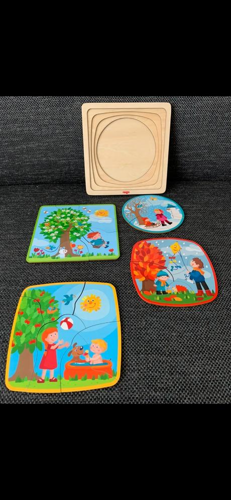 Puzzle haba 4 ročné obdobia, 