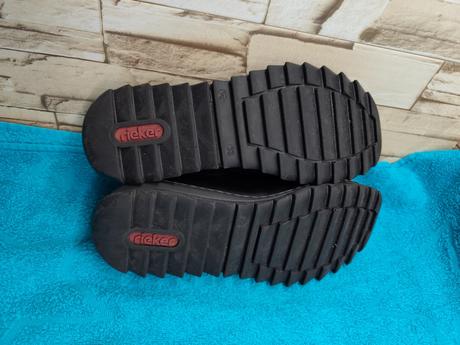 Rieker 38 - dámske čierne nazúvacie topánky, rieker,38