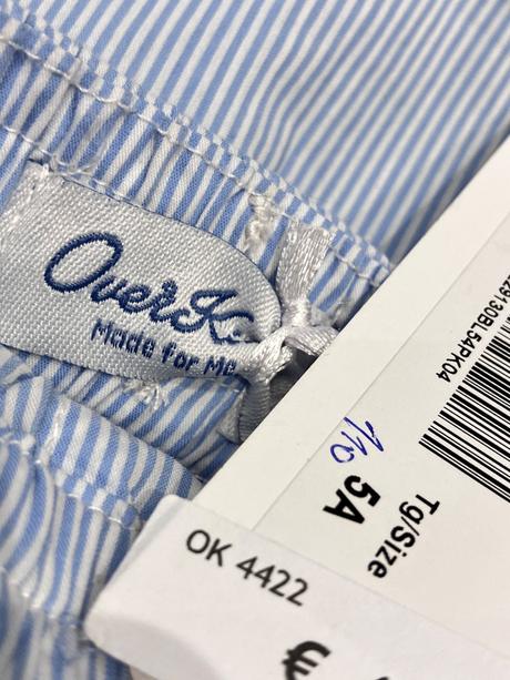 Dievčenský pásikavý letný overal overkids (5r.), 110