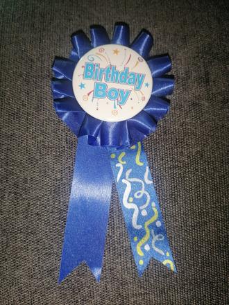 Odznak/brošňa birthday boy, 