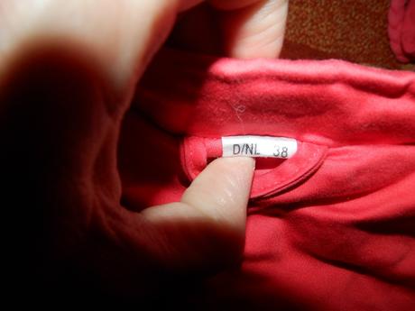 Bonprix prechodný podšitý červený kabátik m, bonprix,m