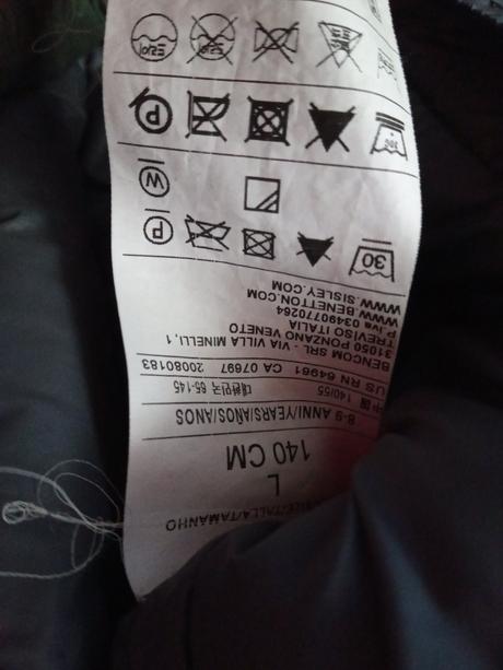 Benetton maskacova prechodná bunda, benetton,128