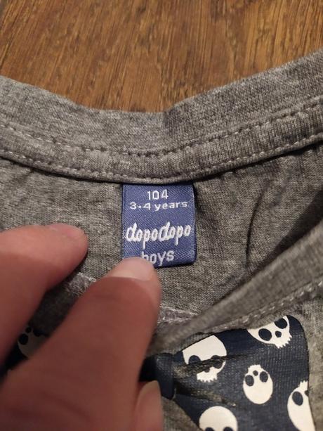 Tričko dlhý rukáv 2ks, h&m,104