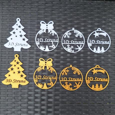 Vianocne ozdoby s menom, 