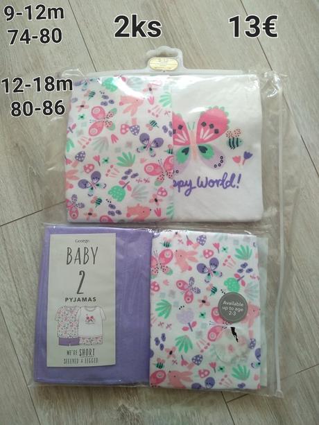 Detské veci z anglicka výpredaj ceny za 1/2, 104–116 / 122–134 / 68–80 / 86–98
