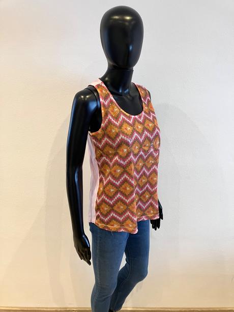 Dámsky vzorovaný top s flitrami veľk.m, m