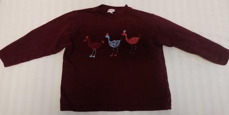 Detská bordová mikina s motívom, esprit 128-134 cm, esprit,128