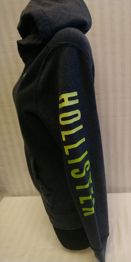 Dámska modrá mikina klokanka, hollister, s/m, hollister,m