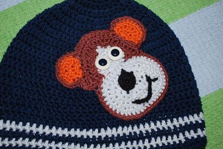 čiapočka s opicou hand made, 74
