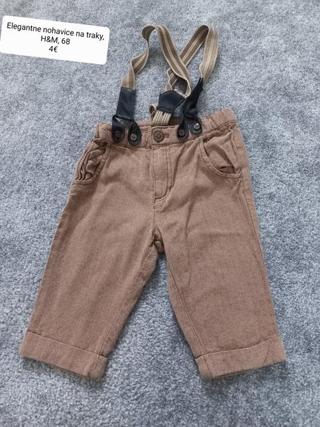 Elegantne nohavice na traky, h&m, 68, h&m,68