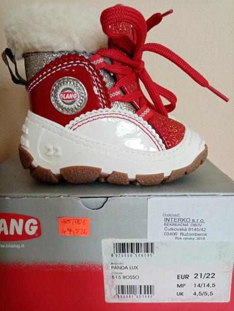 Zimne topanky nove, olang,21