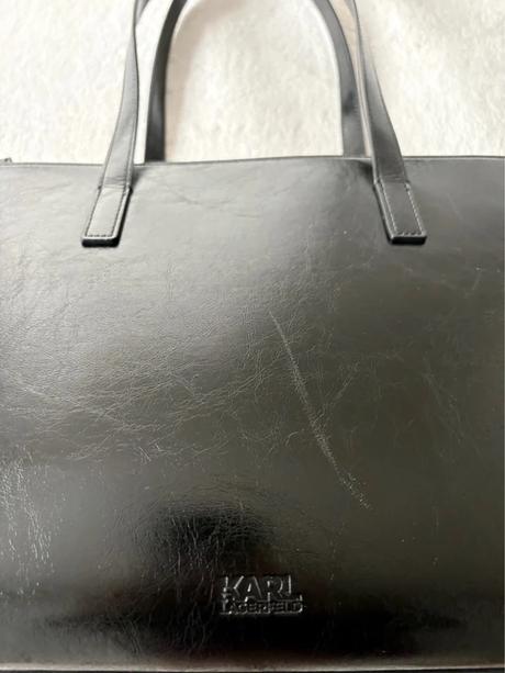 Karl lagerfeld k/stone tote bag čierna, karl lagerfeld