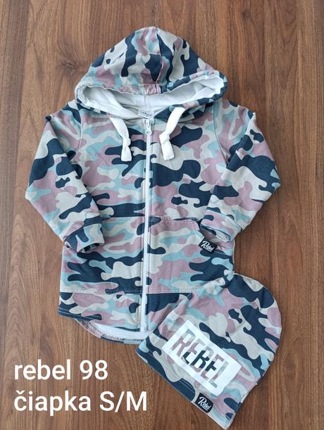Mikina a čiapka rebel 98, rebel,98