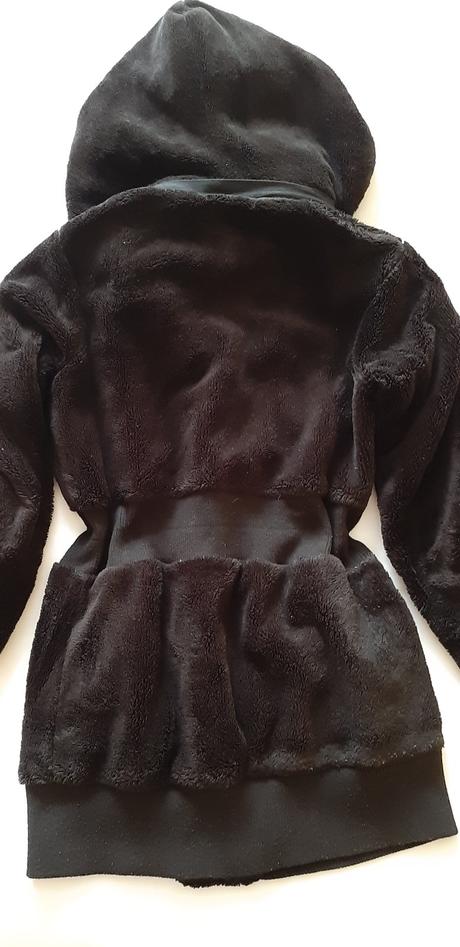 Teplá plyšová bunda, s