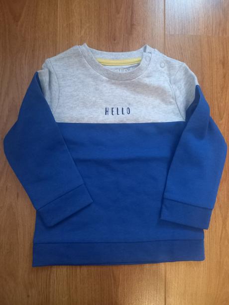 Sivomodrá mikina, f&f,80