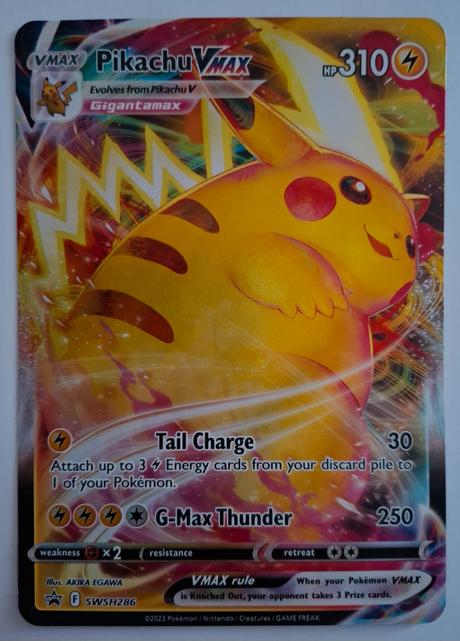 Pokémon jumbo karta pikachu vmax, 