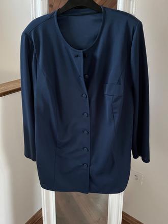 Tmavomodrý top / sačko, xxxl