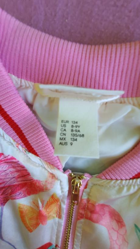 Tenká zvieratková bunda, h&m,128
