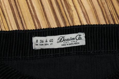 Mančestrová sukňa denim co v. 36, denim co,36