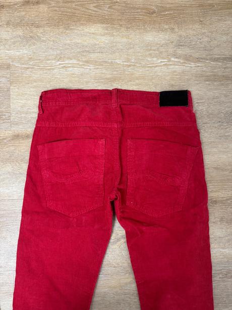 Červené menčestráky zara 164cm, zara,164