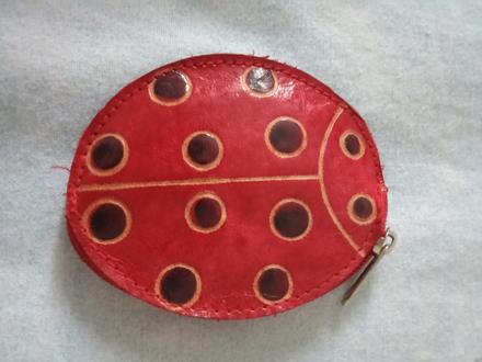 Kožená peňaženka na drobné,