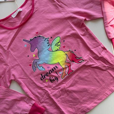 Dievčenské pyžamo unicorn ružová, 134 / 146 / 158