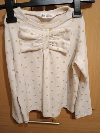 Pulóver s mašličkou, h&m,128