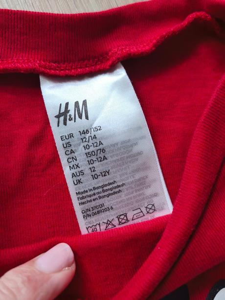 2x pyžamo vianoce 146/152, h&m,146